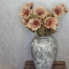 Antique Ruffled Poppy Cappuccino 75cm | Faux Dried Flowers - P035 J1