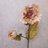 Antique Ruffled Poppy Cappuccino 75cm | Faux Dried Flowers - P035 J1
