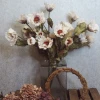 Antique Ruffled Poppy Oyster Cream 75cm | Faux Dried Flowers - P029 K4