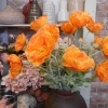 Artificial Icelandic Poppy Orange 70cm - P132 K2