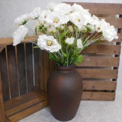 Wild Poppies White 70cm - P013 M3