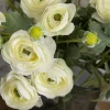 Faux Ranunculus Spray Cream 67cm - R206 