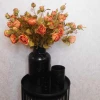 Antique Rose Spray Burnt Orange 64cm | Faux Dried Flowers - R239 N1
