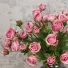 Artificial English Roses Spray Pink 72cm - R403 L3