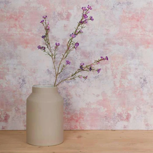 Artificial Wax Flowers Purple 67cm - W063 S2