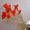Artificial Wild Flowers Orange 61cm - W030 E2