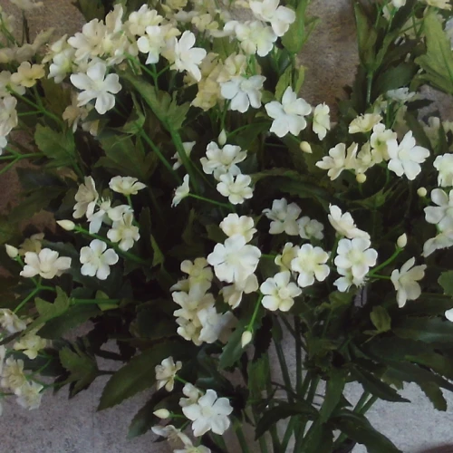 Artificial Wild Flowers White 66cm - W026 T2