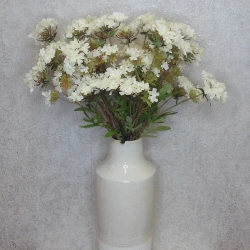Artificial Mini Wild Flowers White 66cm - W033 S3