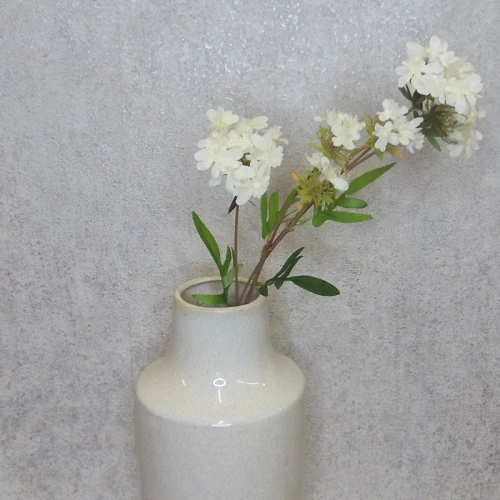 Artificial Mini Wild Flowers White 66cm - W033 S3