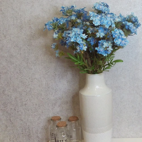 Artificial Wild Flowers Blue 67cm - W018 S3