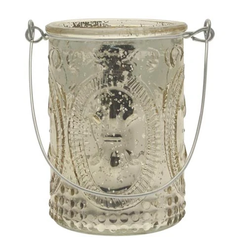 Mercury Glass Votive Candle Holders Champagne Gold - GL088 10D