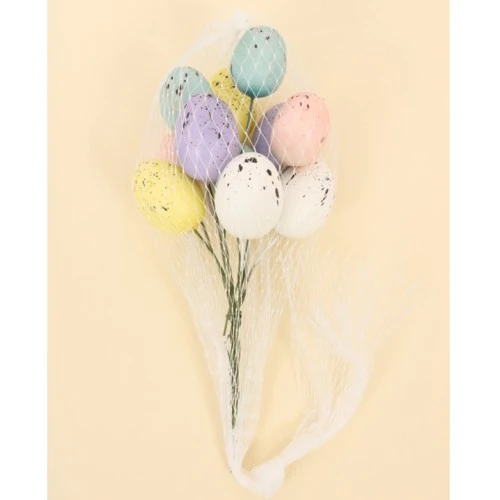 Easter Eggs on Wire Stem 11 Pack - EAS014 JJ1