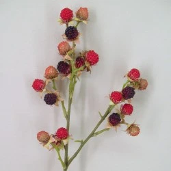 Artificial Blackberries Stem Red Black - BLA003 M3