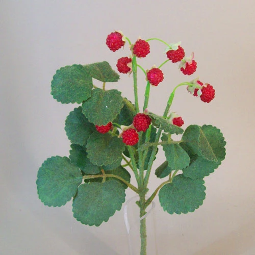 Artificial Raspberries Plant Red 31cm - RAS003 M4