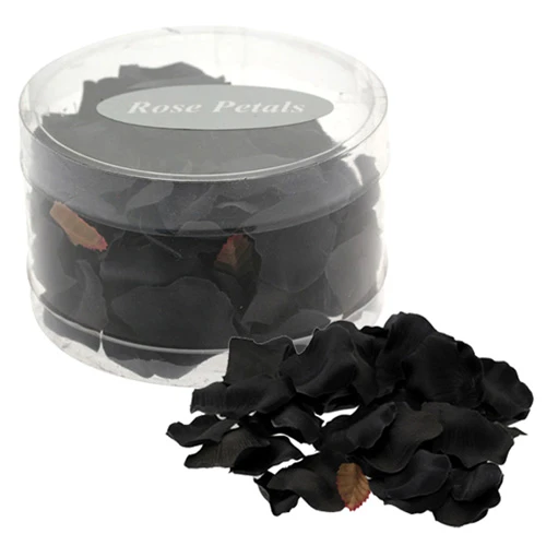 Silk Rose Petals Black - R323