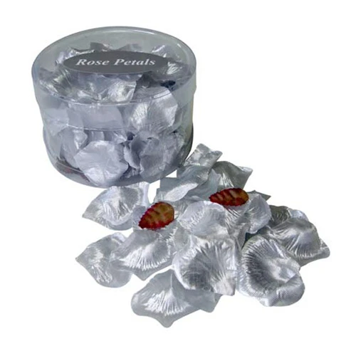 Silk Rose Petals Silver - R325