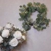 Artificial Eucalyptus Lambs Ear and Berries Wreath 50cm - EUC005 