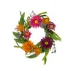 Artificial Flowers Candle Ring Daisies and Gerberas 28cm - G078 H3