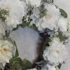 Artificial Peony Roses Wreath Cream 60cm - P123 