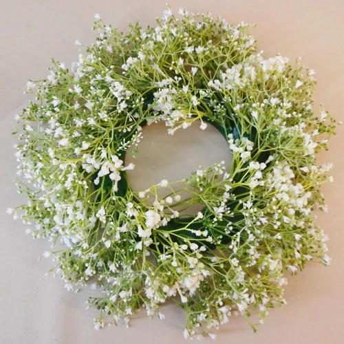 Finest Artificial Gypsophila Wreaths White 37cm - G184 BX6