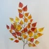 Artificial Birch Leaves Branch Orange - BIR013 AA3