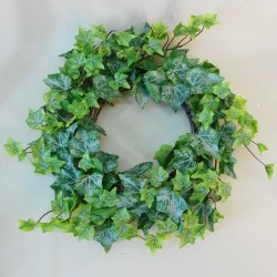 Artificial Ivy Wreath 40cm Rain Resistant - IVY050 G3