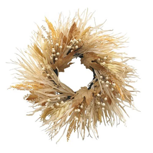 Foliage Wreath Dried and Artificial Mix 50cm - AUT006 BAY3C