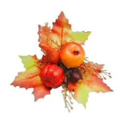 Artificial Maple Pumpkin and Acorn Pick - PUM009 DD2