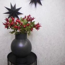 Matt Black Shaped Vase 30cm - VS024 