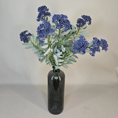 Artificial Elderberry Branch Blue 61cm - BER002