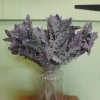 Artificial Cineraria Stem | Dusty Miller Short Stem Green Purple 42cm - CIN008 AA3