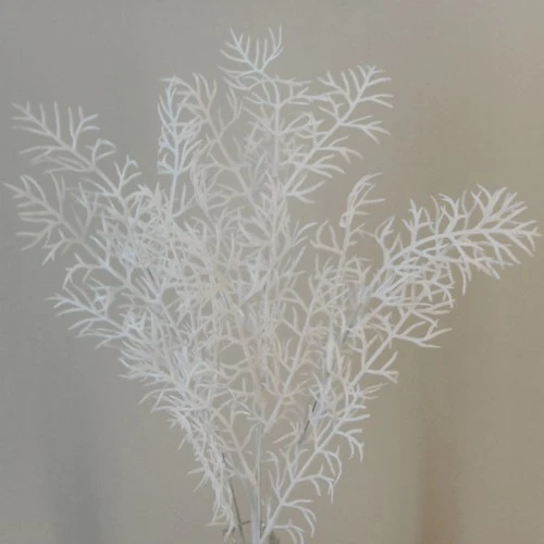 Artificial Fern Stem Winter White 73cm - FER031 HH2