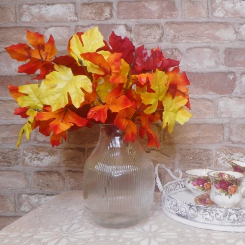Fleur Artificial Maple Leaves Bunch 35cm - MAP020 HH4