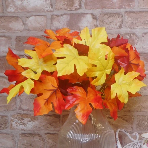 Fleur Artificial Maple Leaves Bunch 35cm - MAP020 HH4