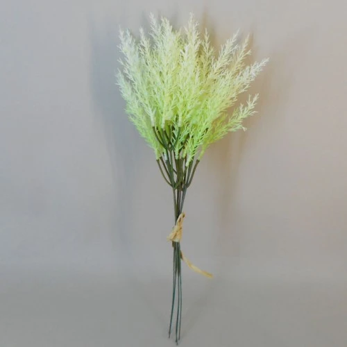 36cm Artificial Pampas Grass Picks Green 6 Pack - PAM028 L2