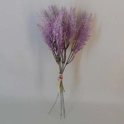 36cm Artificial Pampas Grass Picks Mauve Purple 6 Pack - PAM027 L2