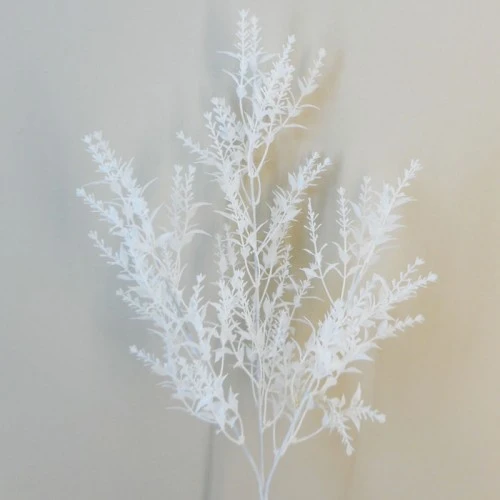 Small Leaf Artificial Ruscus Branch White - RUS012 Q4