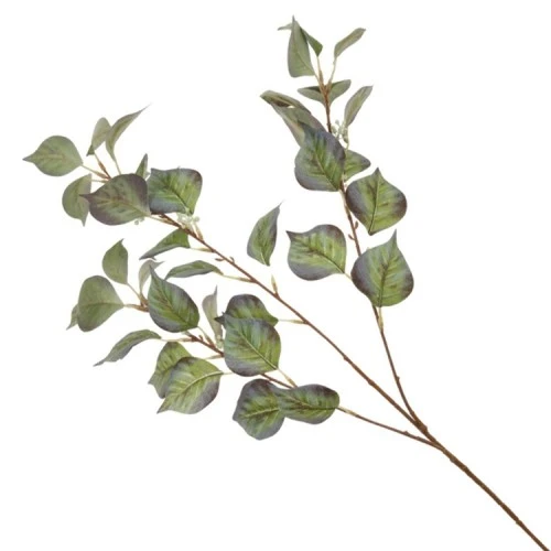 Artificial Wandering Jew Stem Tradescantia Green Burgundy 80cm - WAN011 S4