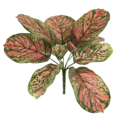 Artificial Brunnera Plant Red Green 27cm - BRU002 S3