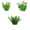 Artificial Plants Mint in White Pot 26cm - MIN001