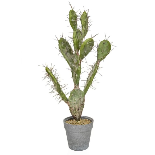 Potted Artificial Cactus in Grey Pot 60cm - SUC001