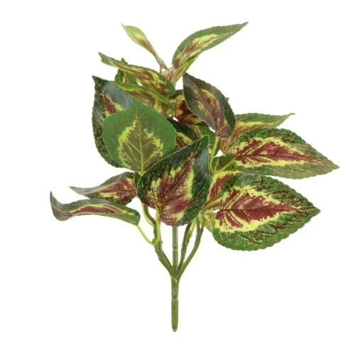 Artificial Coleus Plant Red Green 27cm - COL001 I3