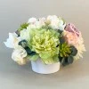 Artificial Flower Arrangement | Peony and Roses Bowl - PEO014 BX8