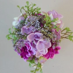 Artificial Flower Arrangement | Dahlias and Hydrangeas Pink - DAH005 
