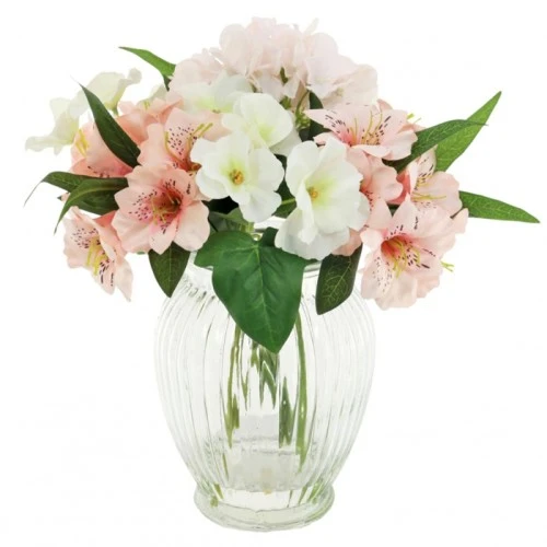 Artificial Flower Arrangements | Summer Flowers Pink 32cm - ALS001 3C