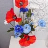 Meadow Poppies Silk Flower Arrangement - MED004 2B