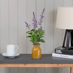 Artificial Plants Potted Lavender in Mini Milk Churn - LAV008 