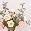 Artificial Flower Arrangements | Faux Poppy and Eucalyptus Vase 67cm - POP003 5E