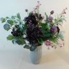 Statement Artificial Flower Arrangement | Aubergine Hydrangeas and Artichokes - HYD007 7B
