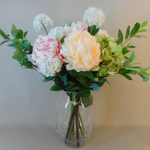 Luna Artificial Peony Peach 56cm - P240 L3